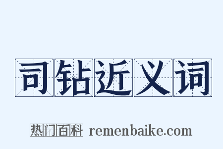 司钻近义词是什么意思的图片